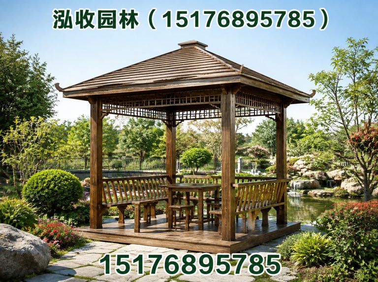 孝感防腐木凉亭展示图
